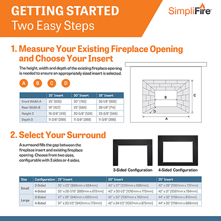 30 Traditional Electric Fireplace Insert - SimpliFire