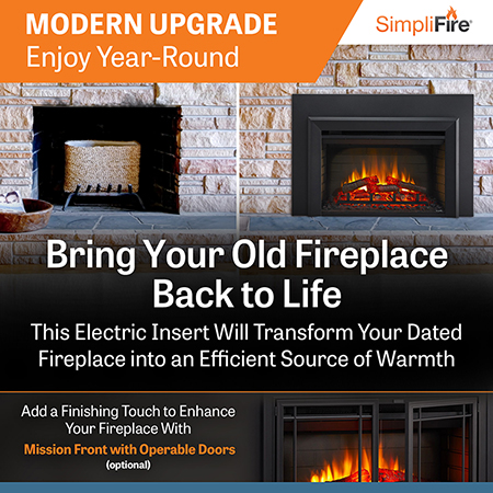 30 Traditional Electric Fireplace Insert - SimpliFire