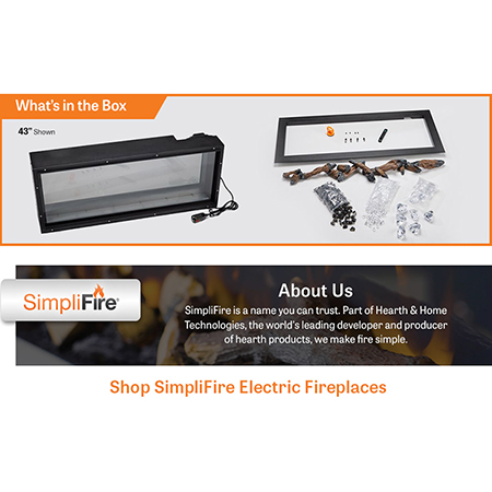Forum 43 OutdoorLinear Electric Fireplace - SimpliFire
