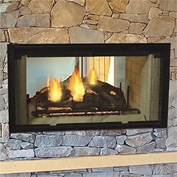 42" Designer Radiant See-Thru Wood Burning Fireplace, Refractory Liner  - Monessen