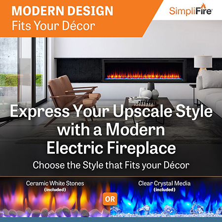 Allusion Platinum Linear Electric Fireplace - SimpliFire