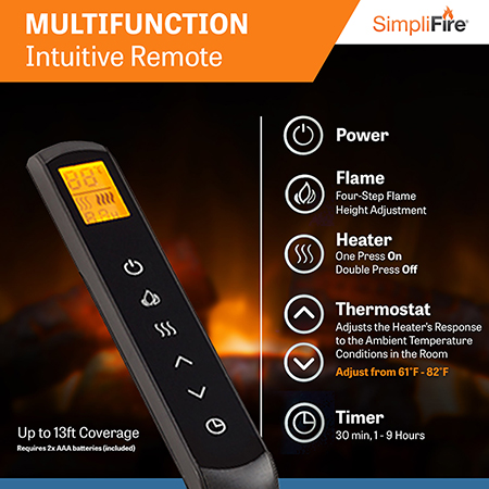30 Built-In Traditional Electric Fireplace - SimpliFire
