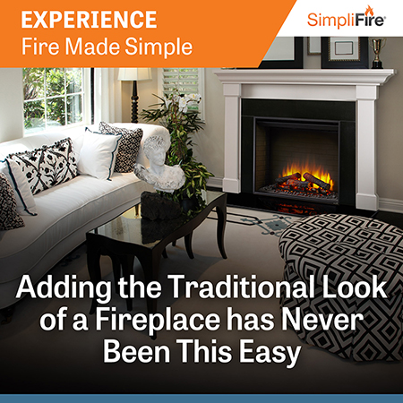 30 Built-In Traditional Electric Fireplace - SimpliFire